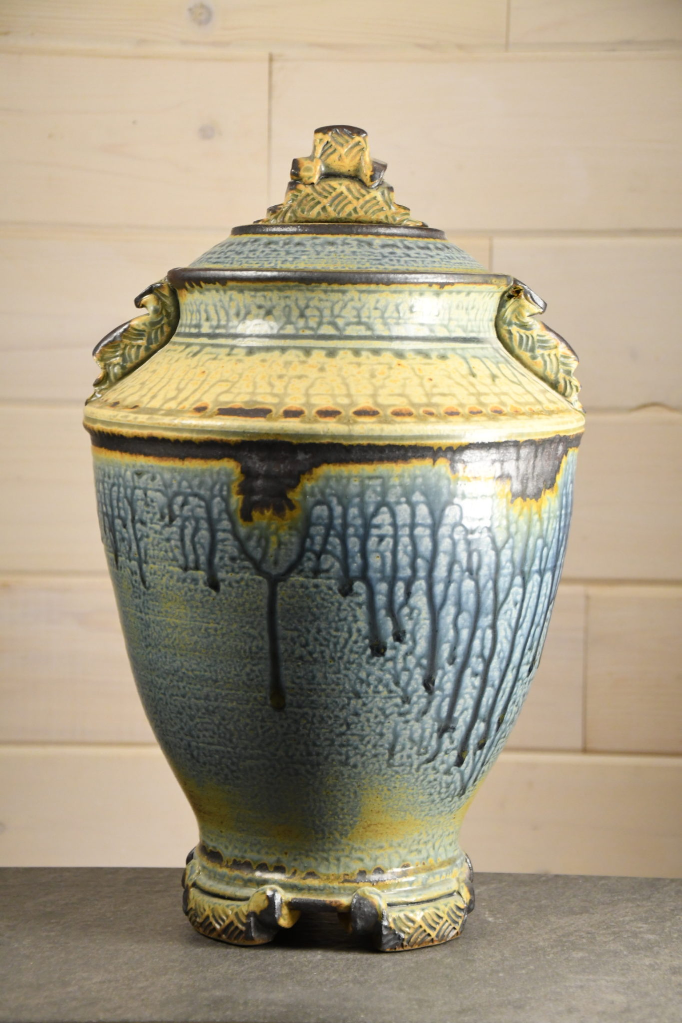 Large Decorative Urn Different Drummer Pottery